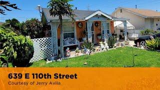 639 E 110th Street Los Angeles, CA 90059 | Jerry Avila | Real Estate Virtual Tour Companies