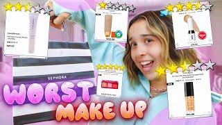 Full Face of Sephoras WORST RATED makeup#shopping #grwm#skincare