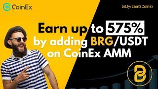 CoinEx AMM Guide | Tutorial | BRG-USDT Pair