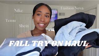 MINI BASIC FALL TRY ON HAUL  | SHEIN, FASHION NOVA AND MORE