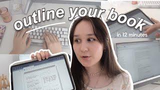 OUTLINE YOUR BOOK IN 12 MINUTES  (plotting process explained *for beginners*) #wracon