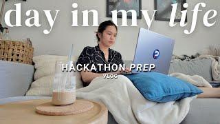 Day in my life as a Software Engineer | company hackathon preparation + meeting burnout