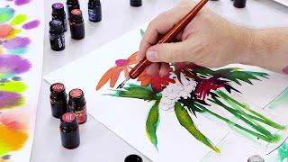 Drawing Ink Colours 24pc Product Demo