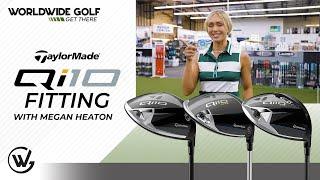 Megan Heaton Gets Fit For Qi10 Driver at NEW @TAYLORMADEGOLF Bay | DRIVER FITTING