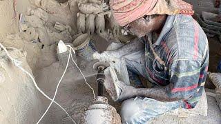 Labour Trolly Making in Natural Stone || Amazing Skill