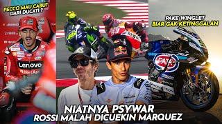 Marquez Ogah Ngurusin Rossi Lagi  Bagnaia Kepikiran Ninggalin Ducati  Yamaha Pamer Winglet Baru