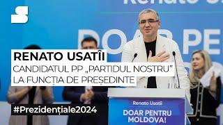 #Prezidențiale2024 | Renato Usatîi, candidatul PP „Partidul Nostru” la funcția de președinte