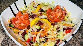 Simple salad || easy salad recipe || healthy diet