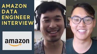 Amazon Data Engineer Mock Interview + Tips and Feedback!!