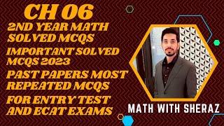 2nd year math chapter 6 solved mcqs,#maths ,#conicsection ,#pastpapers ,#mathwithsheraz,#guess2023