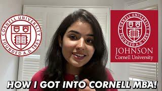 I GOT INTO CORNELL FT MBA WITH A LOW GRE! (How I Did It)