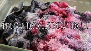 Stitchinit Flosstube #21: Snow Day...Snow Dye!