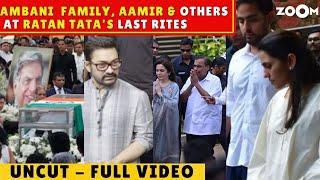 Ratan Tata Last Rites: Mukesh-Nita Ambani with family, Isha with husband, Aamir & others attend