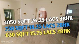 730 sqft 2bhk with double toilets | low budget flat for sale just rs 18.25 lacs | ph - 8620975816