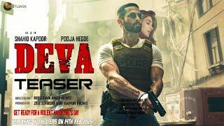 DEVA : TEASER | Shahid Kapoor | Pooja Hegde | ZEE Studio| Releasing in cinemas 14th feb 2025 AKF