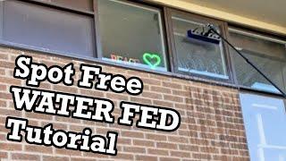 Spot Free Window Cleaning Technique Using Water Fed Pole And Pure Water