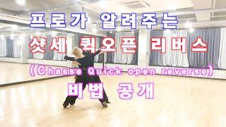 프로가 알려주는 샷세 퀵오픈 리버스 비법!! ( 2부 )/ Ballroom Dance Waltz / 댄스튜브 ep 19