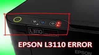 Printer EPSON Error, Epson L3110 Printer light flashes simultaneously