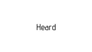 How to pronounce Heard / Heard pronunciation