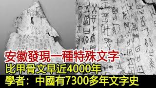 安徽發現一種特殊文字，比甲骨文早近4000年，學者：中國有7300多年文字史︱奇聞︱考古︱漢字#歷史風雲天下