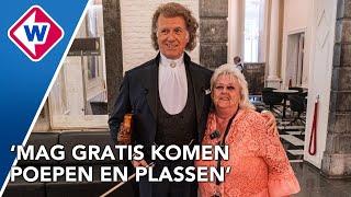 Toiletjuffrouw Joke ziet droom in vervulling gaan bij concert André Rieu