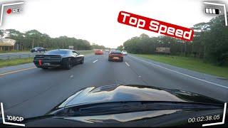 Cutting up in traffic with hellcat chargers/challengers TOP SPEED   …