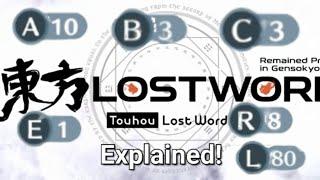 Touhou Lost Word Explained! - Universes