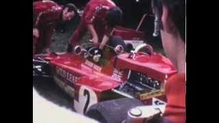 Home movie film of F1, Jackie Stewart & Tyrrell Cars, England, 1970s