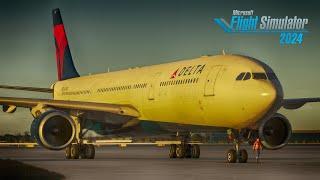 MSFS 2024: Full Flight - Delta A330 London Heathrow to Boston | MSFS 2024 Review | MSFS 2024 A330