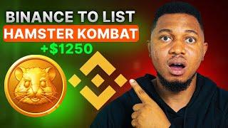 Binance To List Hamster Kombat: Withdraw Your Airdrop To Binance