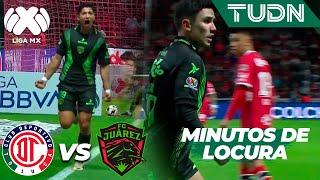 ¡MINUTOS DE LOCURA! Bravos empata el partido | Toluca vs FC Juárez | Liga Mx -AP2024 - J2 | TUDN