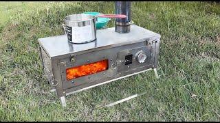 Woods Walker Titanium hot tent wood Stove with oven