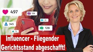 Instagram & Recht: Influencer Marketing-Fliegender Gerichtsstand abgeschafft!| RA'in Nicole Mutschke