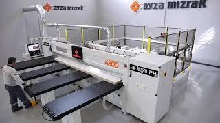 AYZA MIZRAK - LANZA P4S PANEL EBATLAMA MAKİNASI - PANEL BEAM SAW