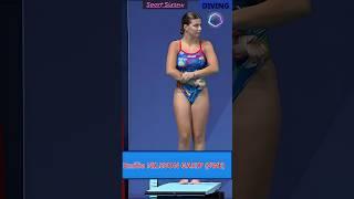 In Women's 2024 Diving Event  Stunning Diver Emilia Garip #dive #shorts