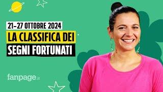 Oroscopo, la classifica dei segni più fortunati della settimana dal 21 al 27 ottobre 2024