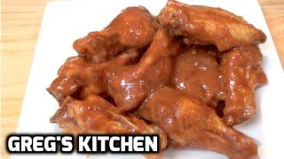 BOILED AND BAKED BUFFALO WINGS RECIPE - WITH HOT SAUCE - Greg's Kitchen