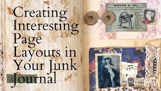 Junk Journal Page Layouts and Adding Flaps to Plain Pockets