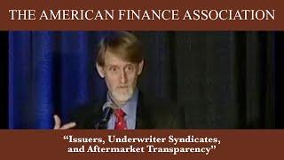 Issuers, Underwriter Syndicates, and Aftermarket Transparency