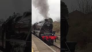 45212's Fierce Bark at Leicester! #railway #train #steam #power #shorts