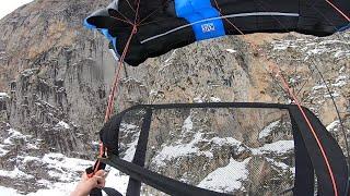 Tension Knot  Scary BASE Jumping accident / Отказ парашюта в бейсджампинге и невероятное везение