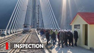 CRS Commissioner Conducts Inspection of Reasi-Katra Rail Link under USBRL Project