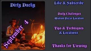 RDR2 Online | Daily Challenges & Madam Nazar Location September 4 | Dirty Ducky Tips & Locations |