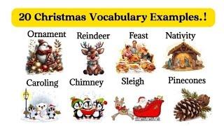 Do You Know These Christmas Vocabulary? ||#speakenglish #Christmas