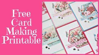 DIY Tutorial: Clean and Simple Cards + Free Printable Templates