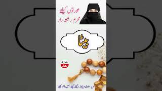 Auraton Keliay Mahram Rishtedar | mehram Rishtay List | mehram Rishtay in Islam