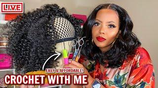 CROCHET WITH ME | FAST & AFFORDABLE SLAY | How to SECURE Knots, Design & Install for BEGINNERS