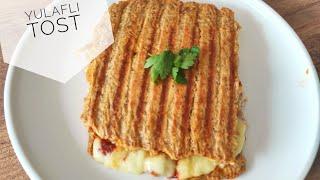 Yulaflı tost/ Yulaf tostu/ Kaşarlı yulaflı tost/ Tost tarifi /Harika lezzetli sağlıklı tost