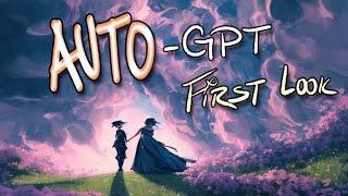 First Look - Auto-GPT - Problem solving with GPT4 based systems