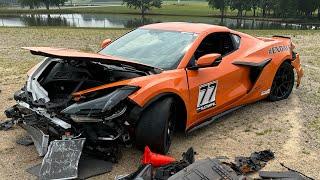 C8 Z06 Crashed hard!!